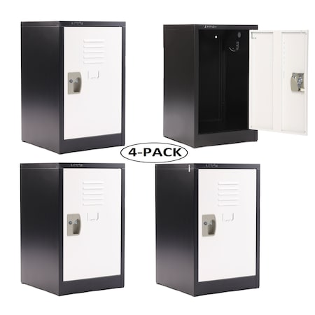 Adiroffice 15 in W, 15 in D, 24 in H, Steel ADI629-02-B-W-PKG-4